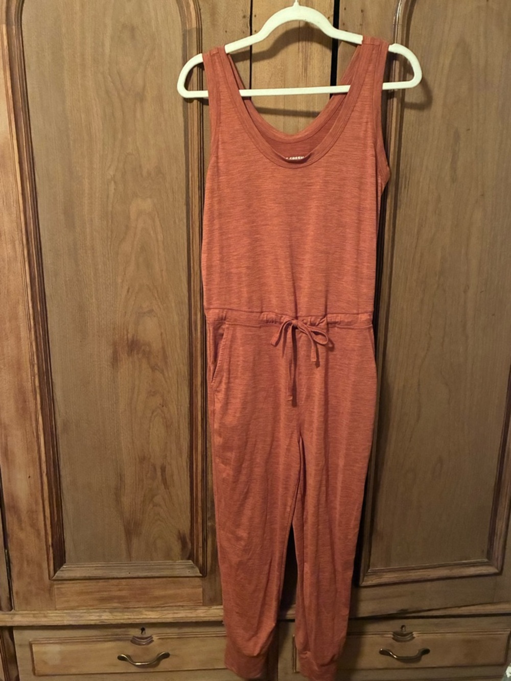 Joe Fresh Sleeveless Jumpsuit in Rust